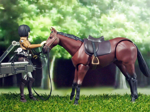 figma 馬+ミカサ・アッカーマン